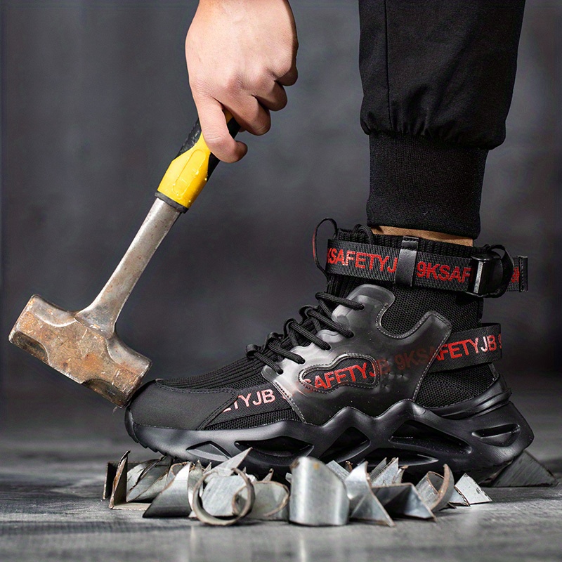 Zapatos de trabajo con punta de acero para hombre zapatillas de trabajo