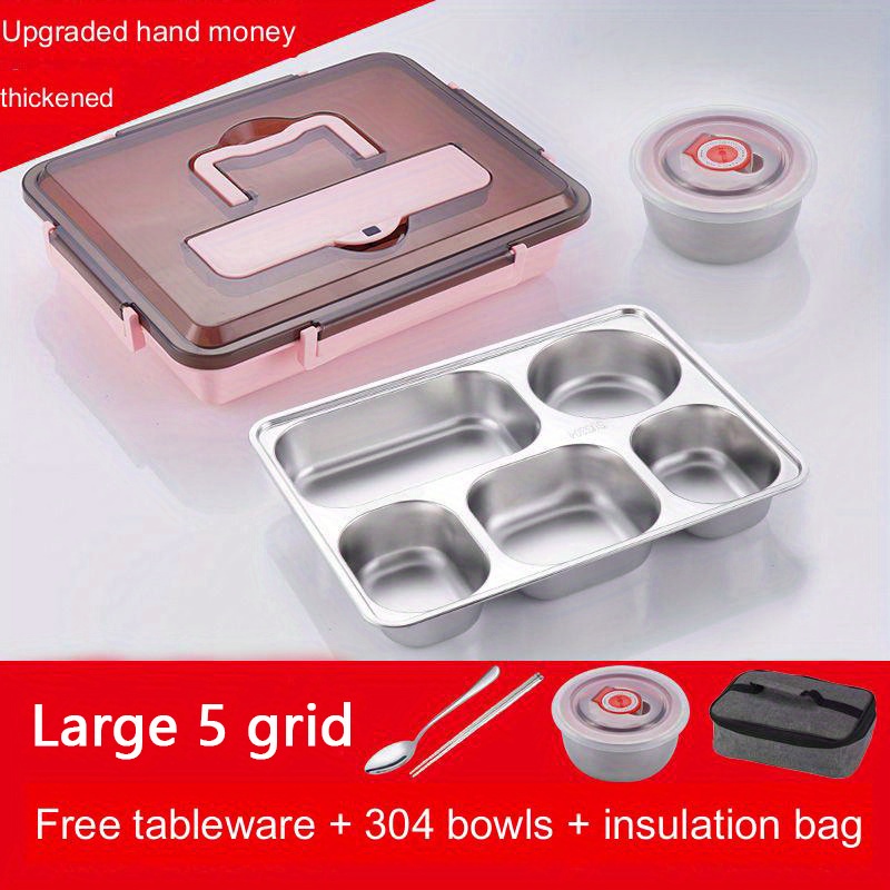 5 Compartment Stainless Lunch Box