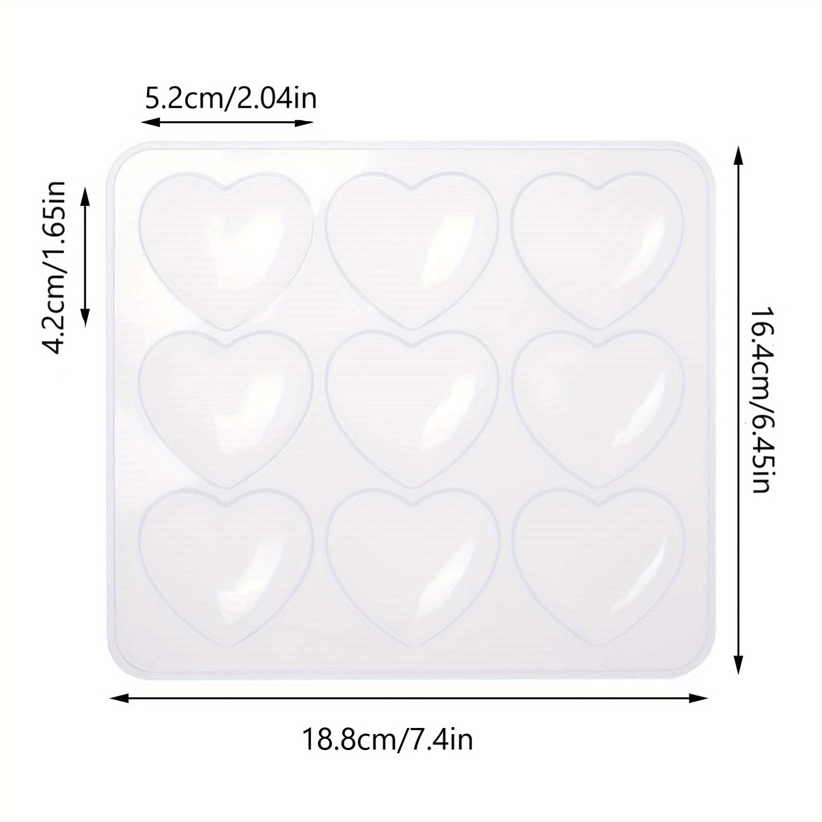 Heart Shape Resin Molds Keychain Charms Mold Silicone Heart - Temu