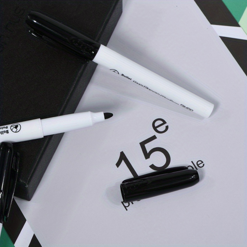 Haile Dry Erase Whiteboard Marker Pen Blackboard Pens Erasable Chalk Pens  Low Odor White Board Markers Office School Stationery