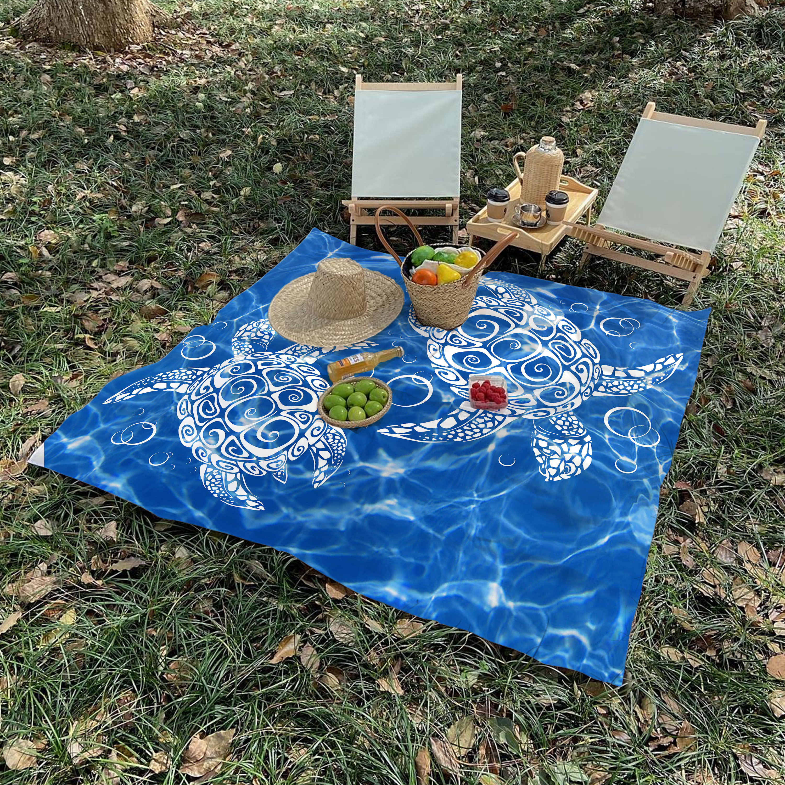 Niaocpwy Manta de picnic pequeña con patrón floral retro vintage para  niños, alfombra de playa a prueba de arena de 57 x 59 pulgadas y manta de  picnic