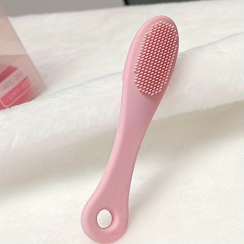 1pc Silicone Nose Clean Brush Exfoliating Pore Beauty Facial Brush Skin  Care Massager Tool Deep Clean Remove Acne Blackheads Skin Care Tools Pink  Lip Scrub Brush