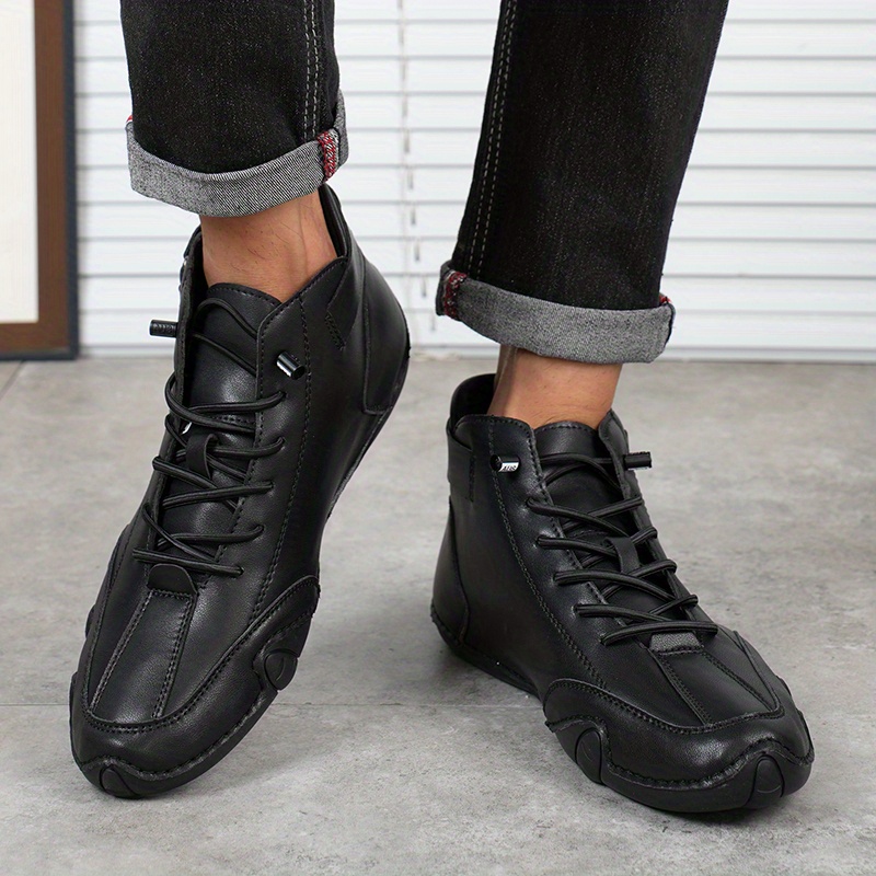 Men's Fashionable Ankle Top Breathable Casual Shoes, Trendy Non-Slip Sneakers