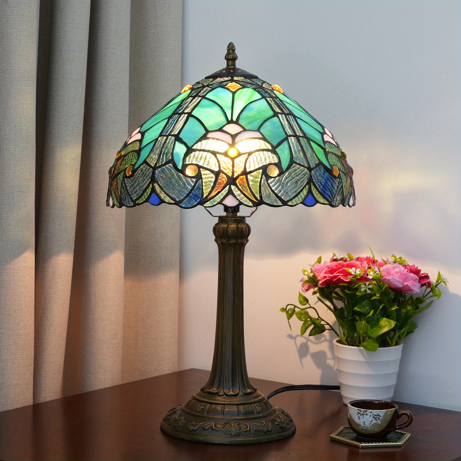 Hand Painted Decorative Glass Bottle Lamp | imagicArt