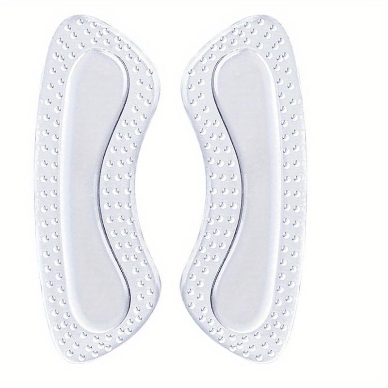 TEMU 2pcs/4pcs Pegatinas de Silicona para Talones Agarres para Mujeres Hombres Almohadillas Antideslizantes para Talones Insertos Antideslizantes