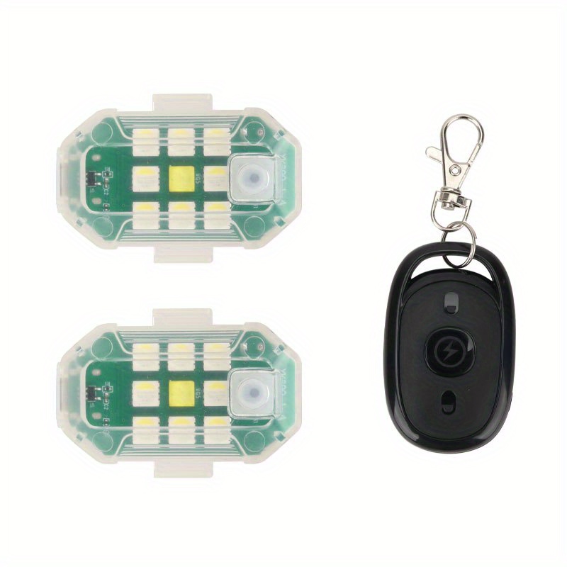 USB Wireless LED Strobe Light Car Remote Control Anti-collision Warning  Light