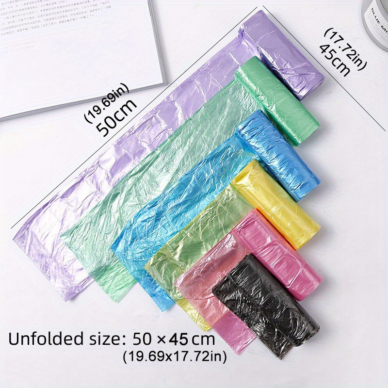Color Disposable Garbage Bags Kitchen Storage Trash Can Liner Bags For  Shops/family Value Pack - Temu