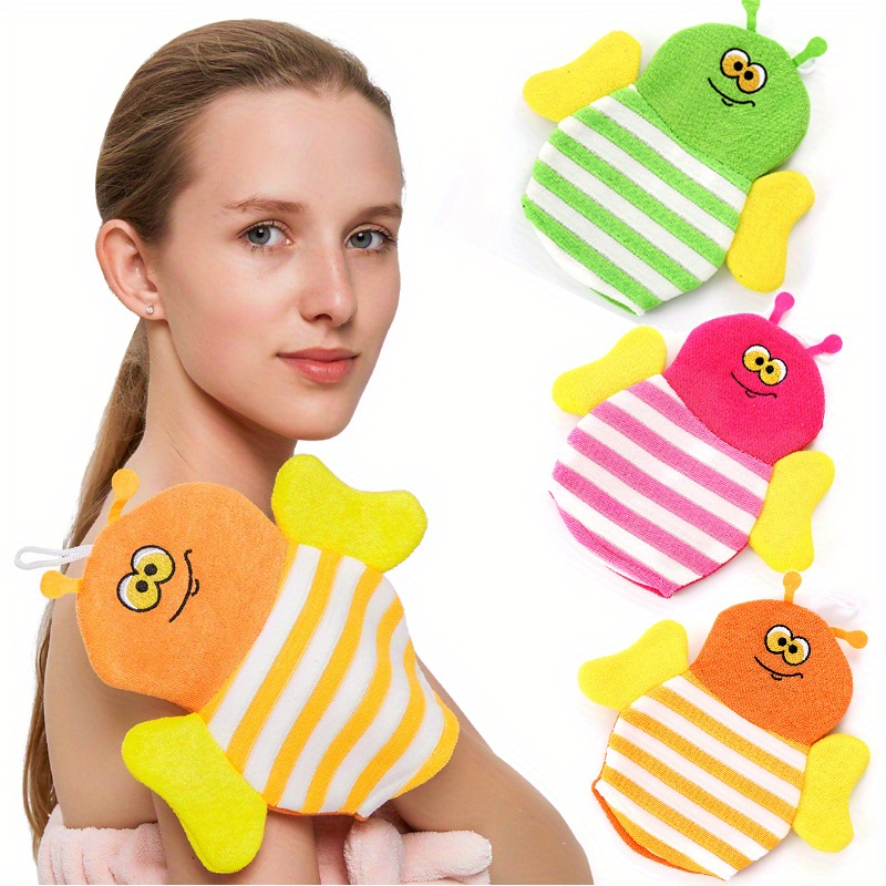 Soft Fun Cartoon Sponge Bath Ball Gloves Perfect - Temu
