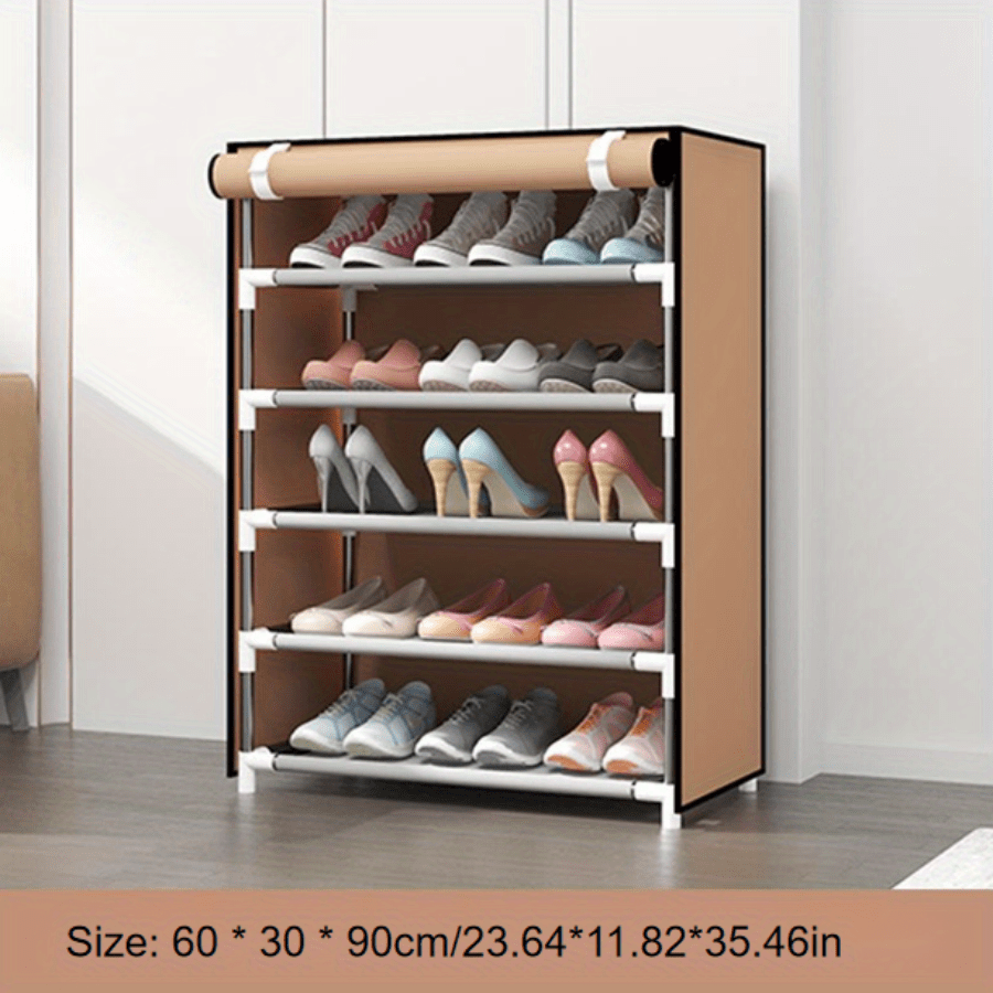 3 Rows 8 Layers Shoe Rack Simple High end Shoe Storage Floor - Temu
