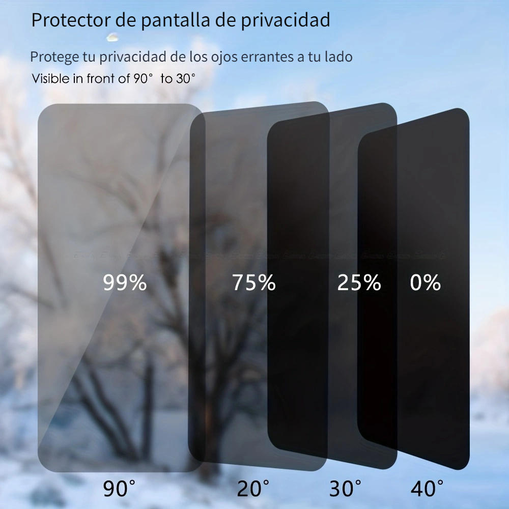 Película Templada Frontal Alta Definición 30 ° Anti Peep - Temu Chile