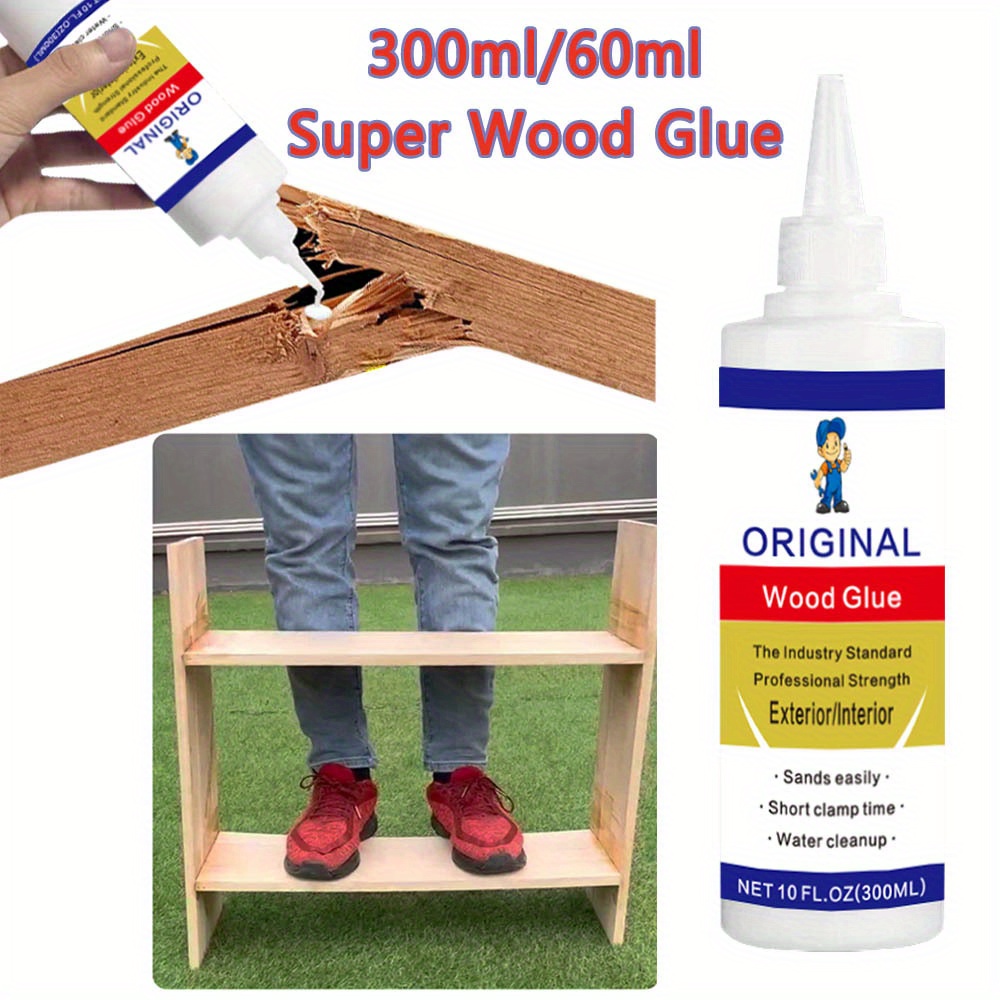 Milky White Wood Glue Wood Special Manual Paste Strong Quick - Temu