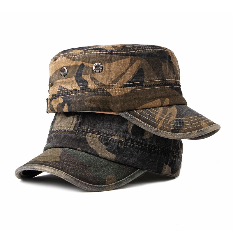 Men Women Camouflage Baseball Cap Washed Low Profile Dad Hat Trucker