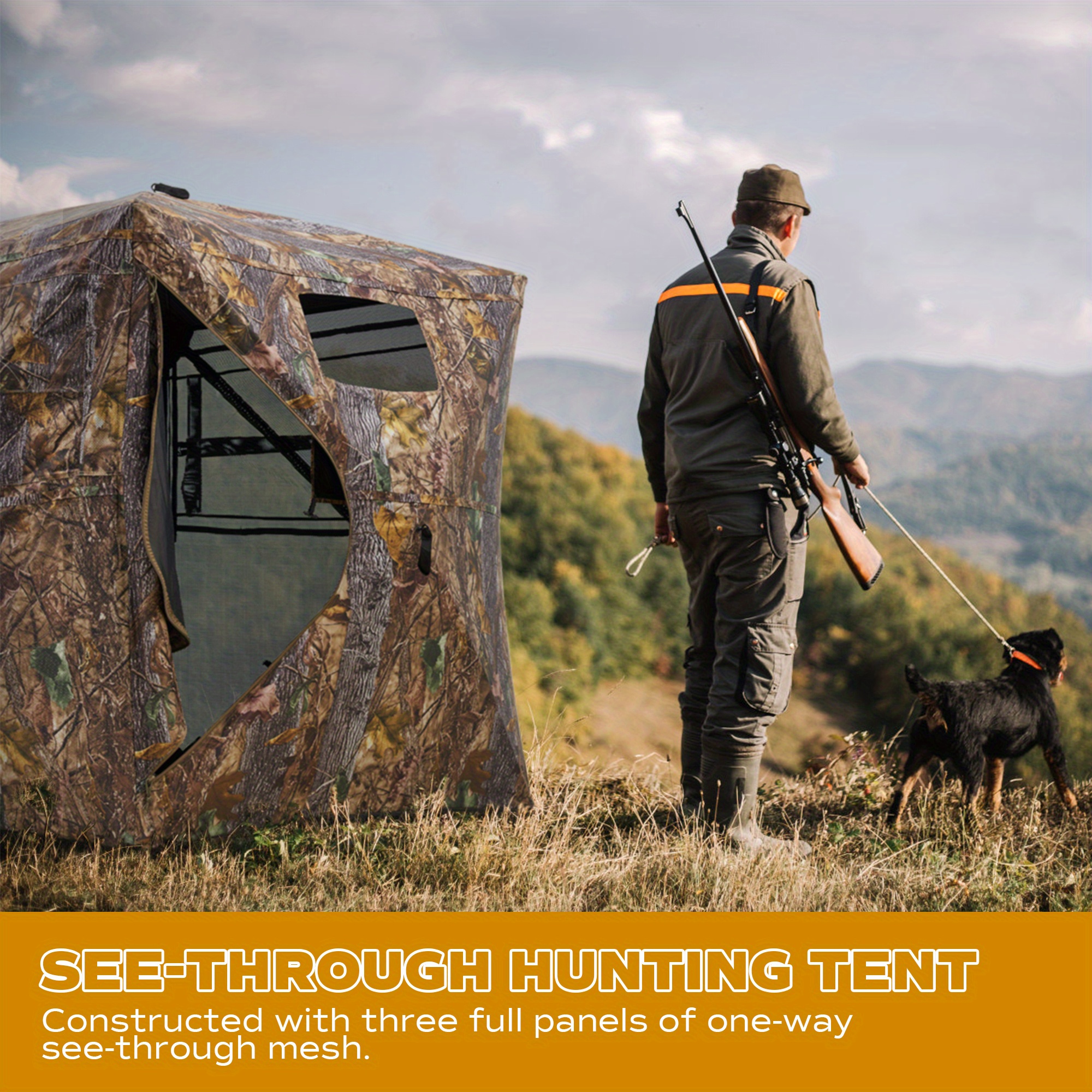 One Way 270 Degree See Through Hunting Blind 2 3 Person - Temu Australia