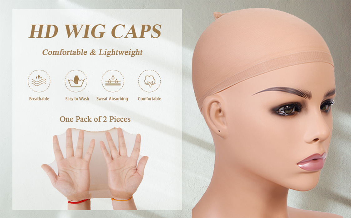 Stocking Wig Cap Ultra Thin-4 Pcs,breathable,sweat Absorber