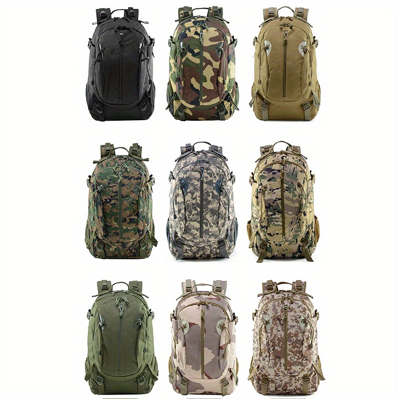 Yvechus School Backpack Casual Daypack Travel Outdoor Camouflage Backpack Christmas Presents For Boys And Girls (AY Camo Black Green