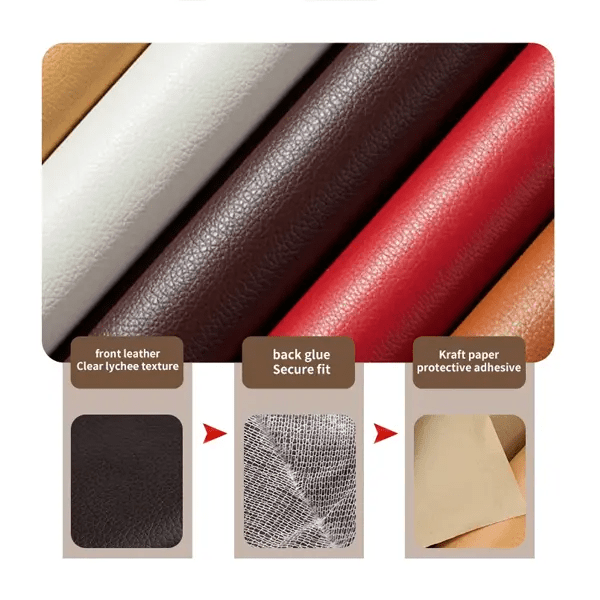 50cm/1m/2m Length PU Leather Self Adhesive Fix Subsidies Simulation skin  back Since the Sticky Rubber Patch Leather Sofa Fabrics