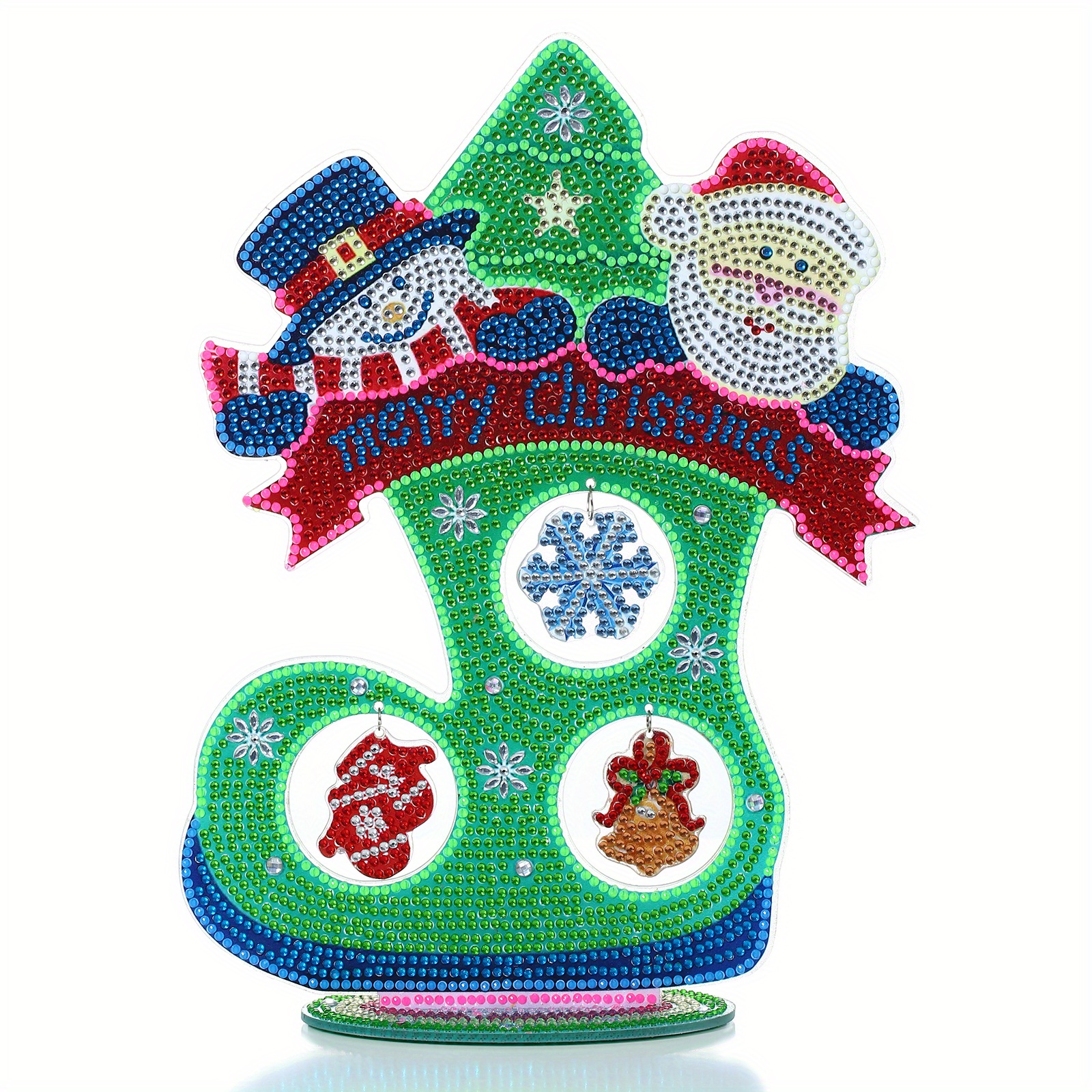 Diamond Painting Christmas Tree Desktop Ornaments Kits For Adults And  Beginners, Special Shaped Crystal Rhinestone Diy