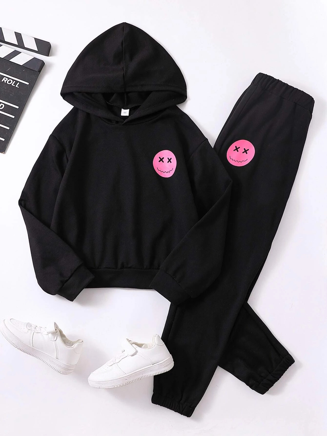 Buy Girls TIK Tok Hoodies Unisex Sweatshirt Kids Clothes Set Trousers  (Black, 3-4years) Online at desertcartIsrael
