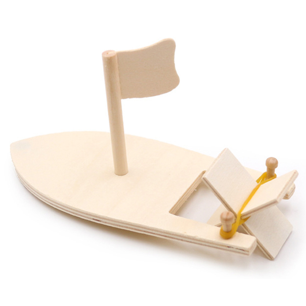 Wooden Sailboat Creative Blank Model Kindergarten Children - Temu