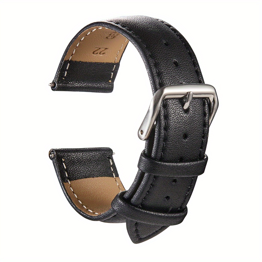 Image of Men Women Soft Casual Watch Straps 18mm 20mm 22mm 24mm Watch Accessories Leather Business Watchband