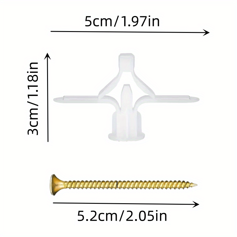Drywall Anchors Kit Hollow Wall Anchors Screws Self Drilling Temu