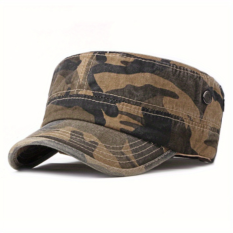 Men Women Camouflage Baseball Cap Washed Low Profile Dad Hat Trucker