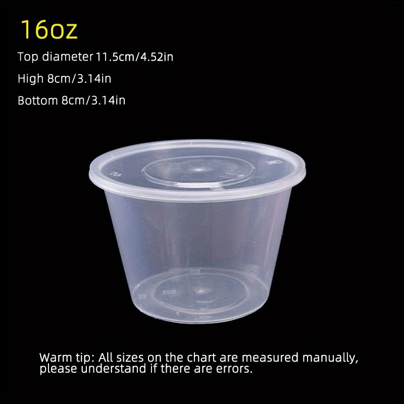 Plastic Deli Container Transparent Plastic Bowl With Lid - Temu