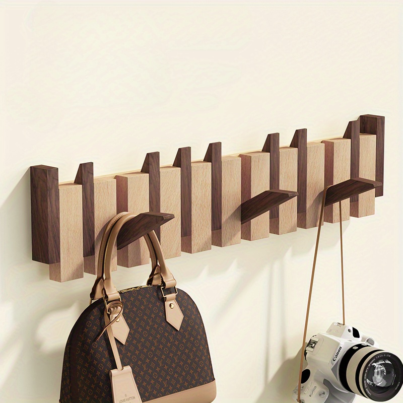 Creative Piano Key Wall Rack Wall Mounted Coat Hook Folding - Temu