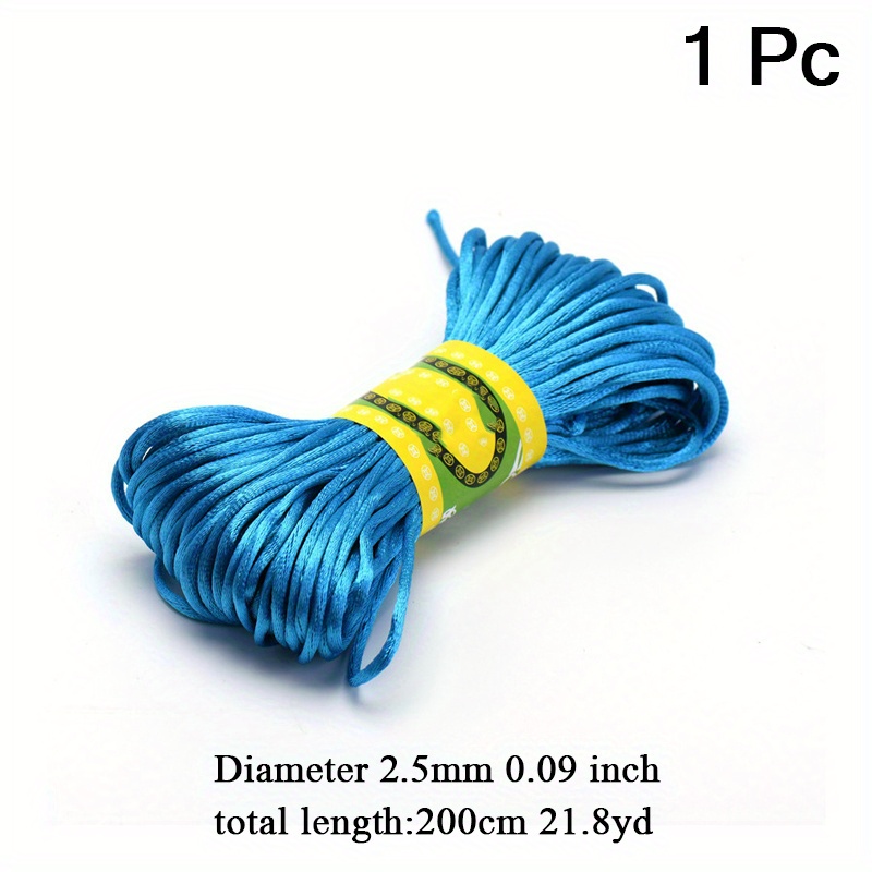 Plastic Cord Blue 200cm length 