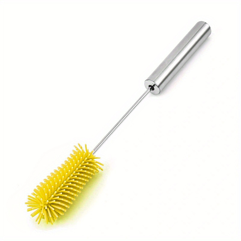 1pc(yellow) Cup Cleaning Brush, Water Cup/nursing Bottle Brush, Long Handle  Suitable For Juicer With No Dead Corners