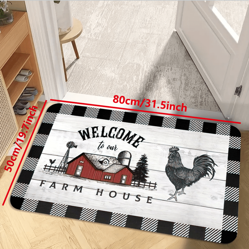 Welcome Floor Mats Home Printed Kitchen Carpets House Doormats For