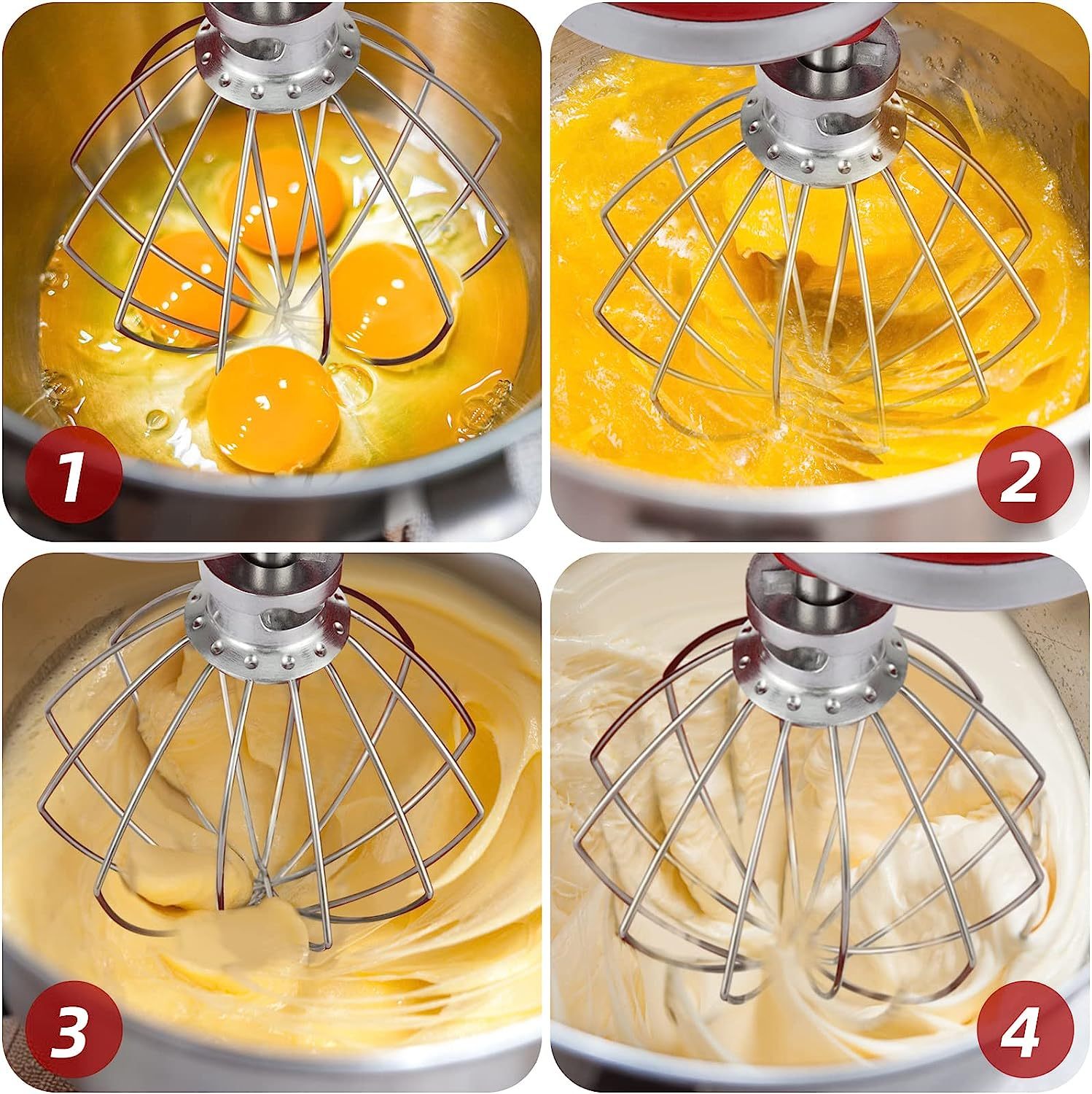 1. Kitchenaid Whip Net, 4.5 And 5 Quart Egg Balls, Compatible With  Kitchenaid Artisan 5ksm125, 5ksm150