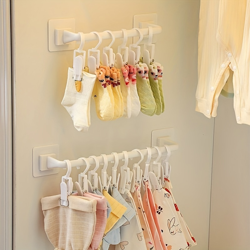 Baby Creative Hanger Rack Baby Wooden Clothes Hanger Home - Temu