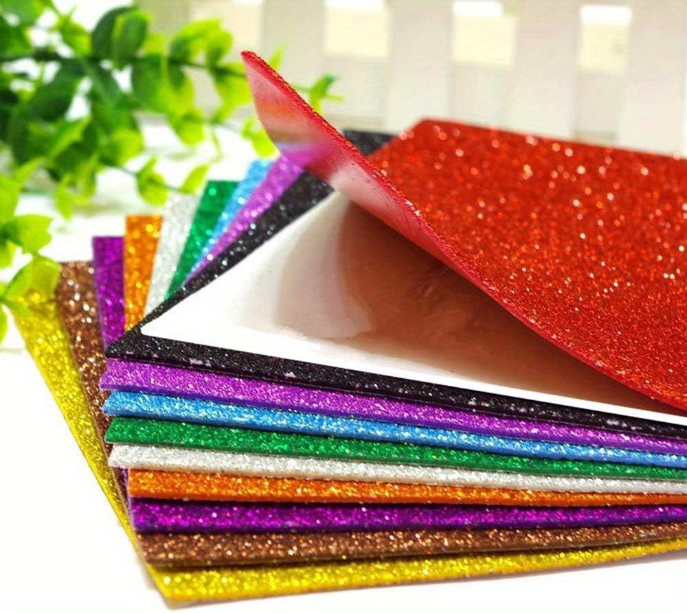 Bag Glitter Foam Paper Sparkles Paper For Craft Activities - Temu