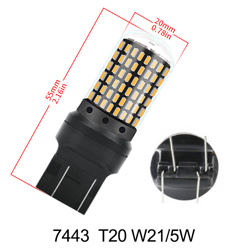 7440 7443 Bulb No Error Free T20 W W Led Wy Led Bulbs Car - Temu