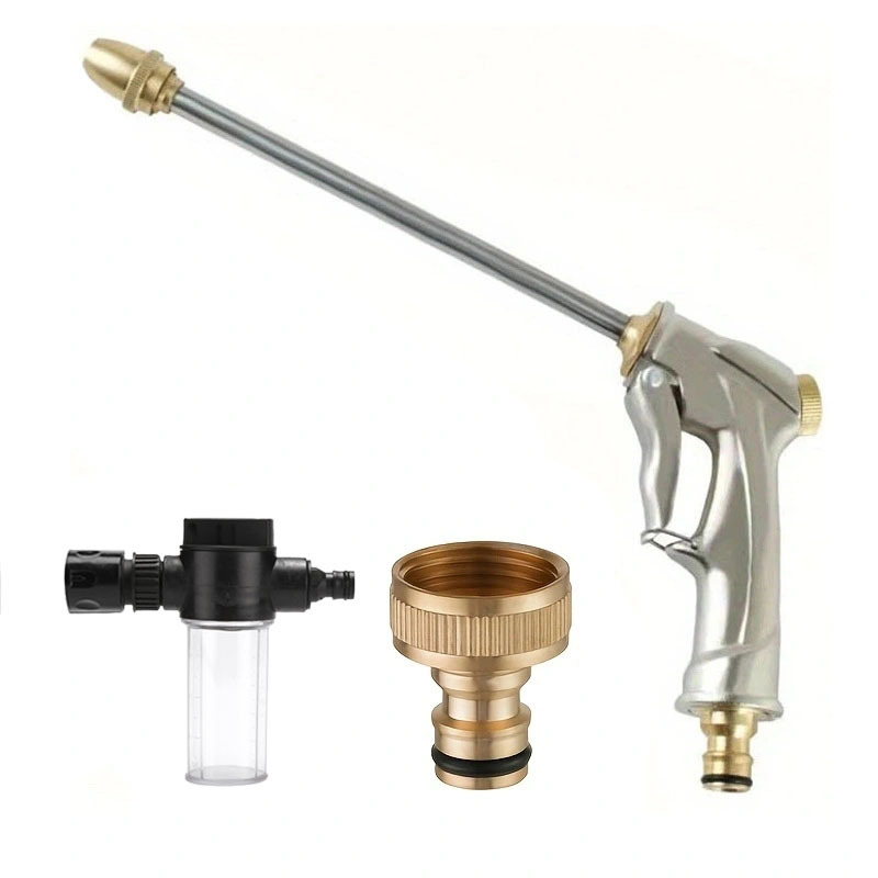 Miuline High Pressure Power Water Gun,Portable Car Washer Water Jet,Extendable Garden Hose Watering Sprayer with Nozzle Tips for Car Window Glass