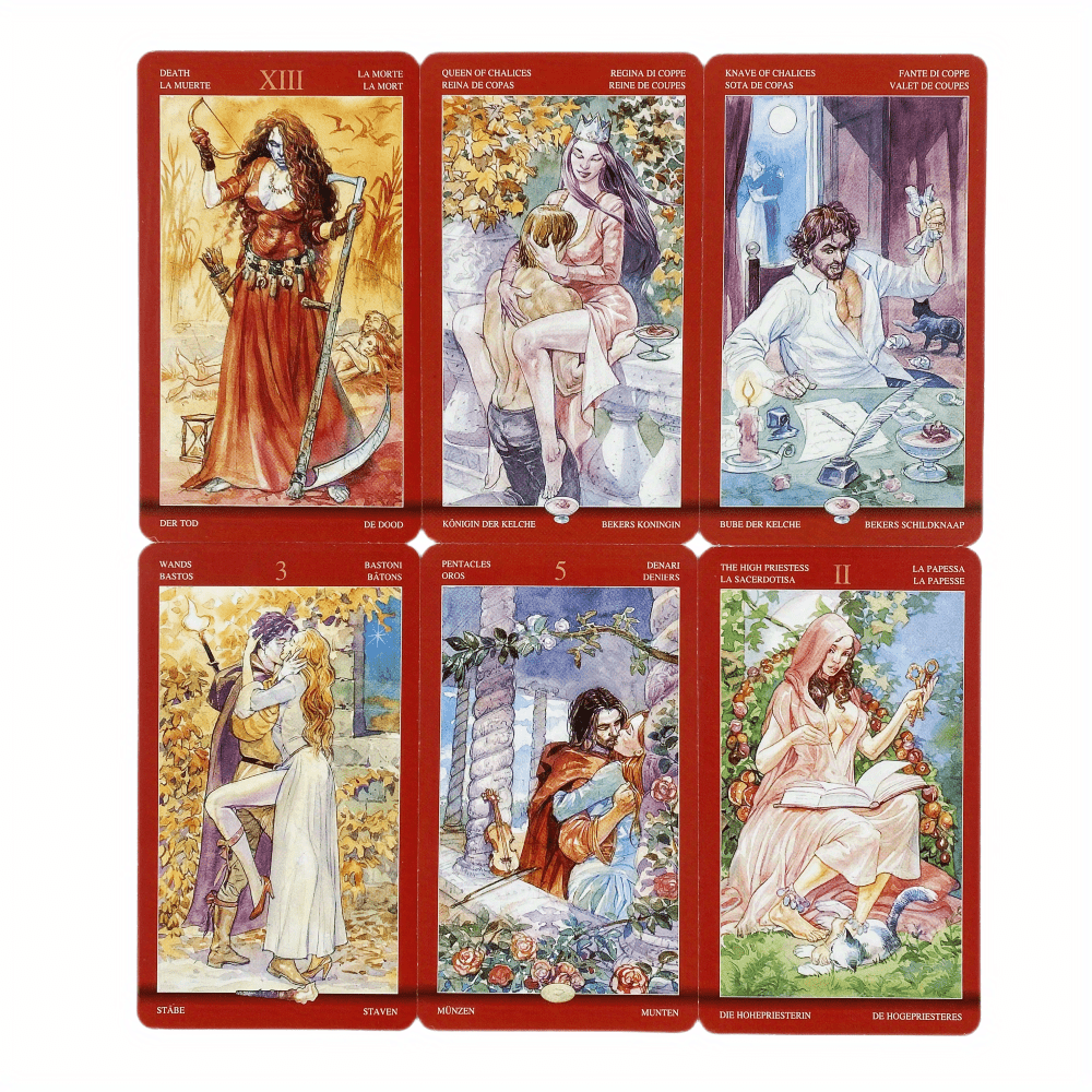 Cartas de Tarot de oráculo mágico para sexo, impresionante baraja de  cartas, juego de mesa para fies Fivean unisex