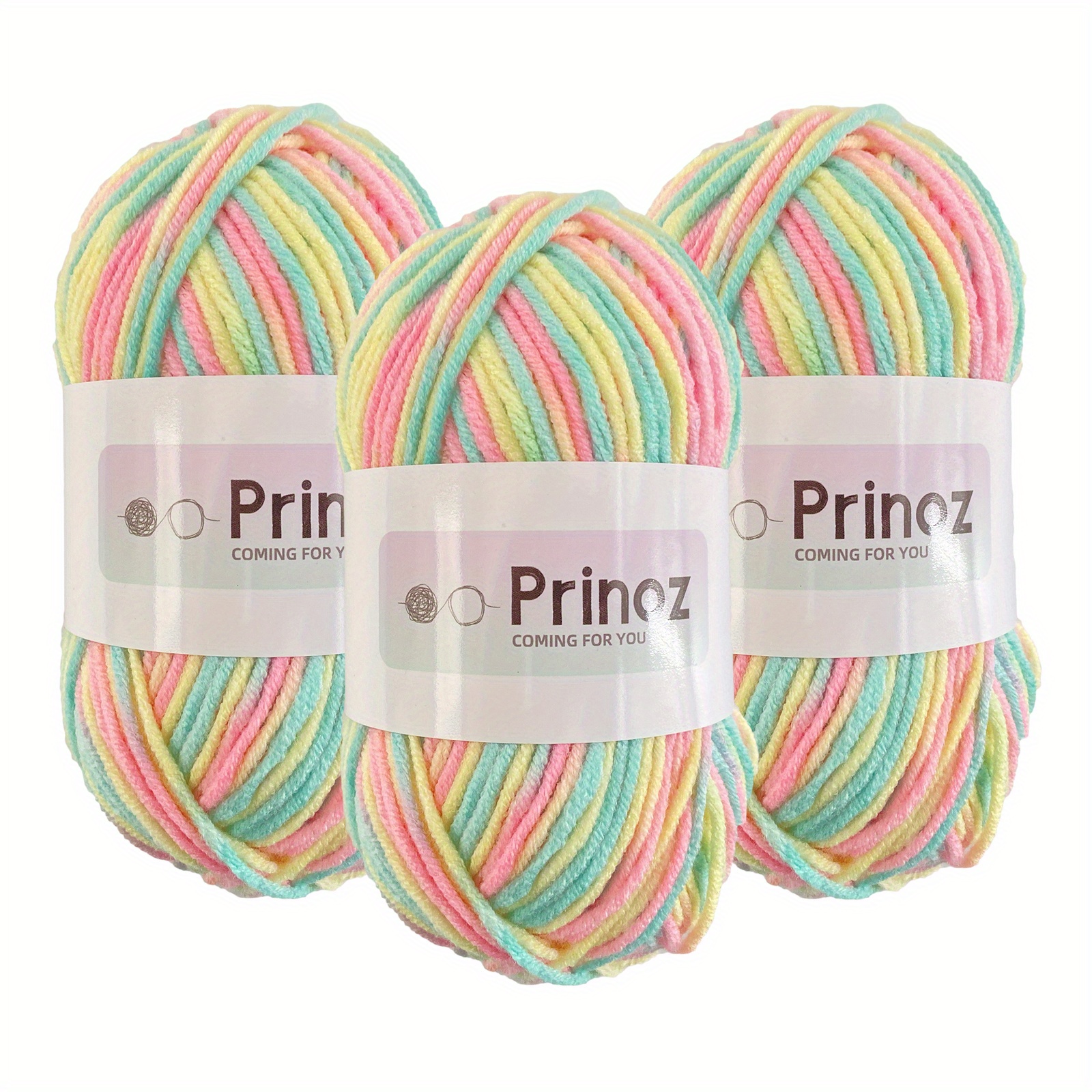 1 Skein 5-ply Rainbow Color Yarn For DIY Crocheting And Knitting Hat,  Scarf, Sweater And Crafts, 100g