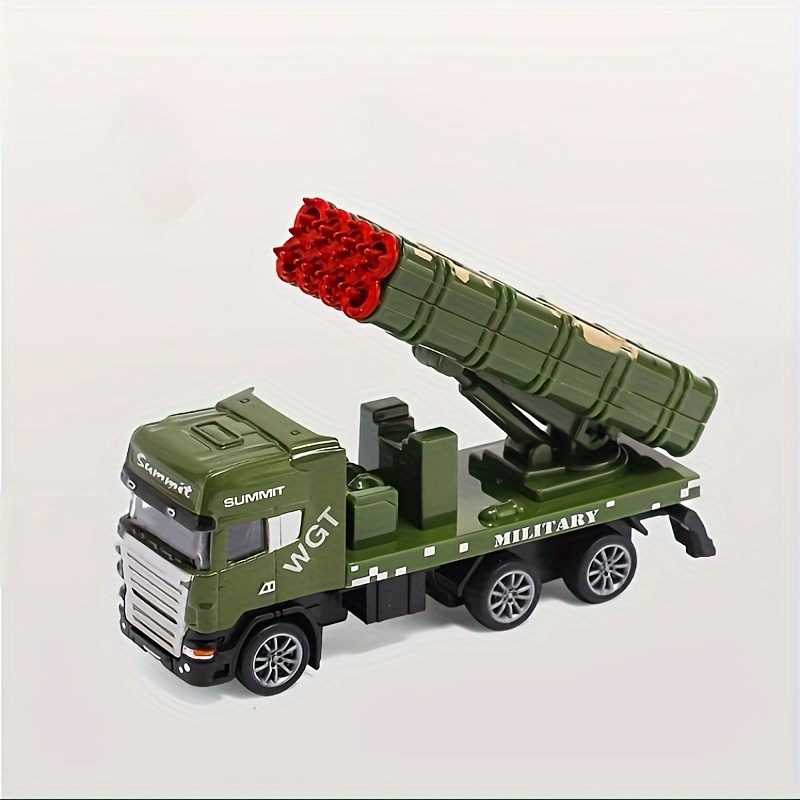 Children's Simulation Alloy Car European Style Military Missile