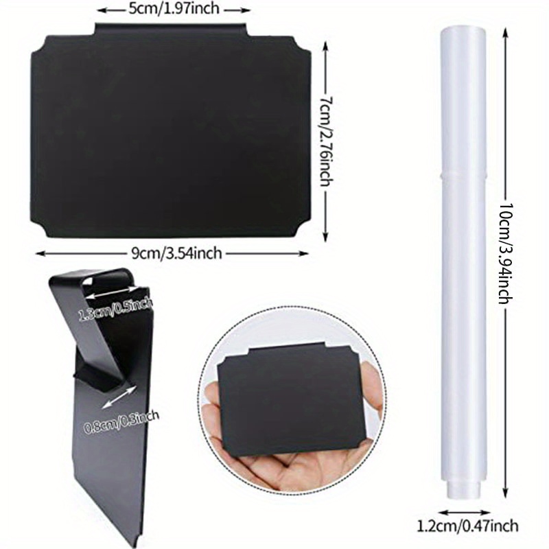 8pcs Storage Bin Basket Labels Chalkboard with Markers