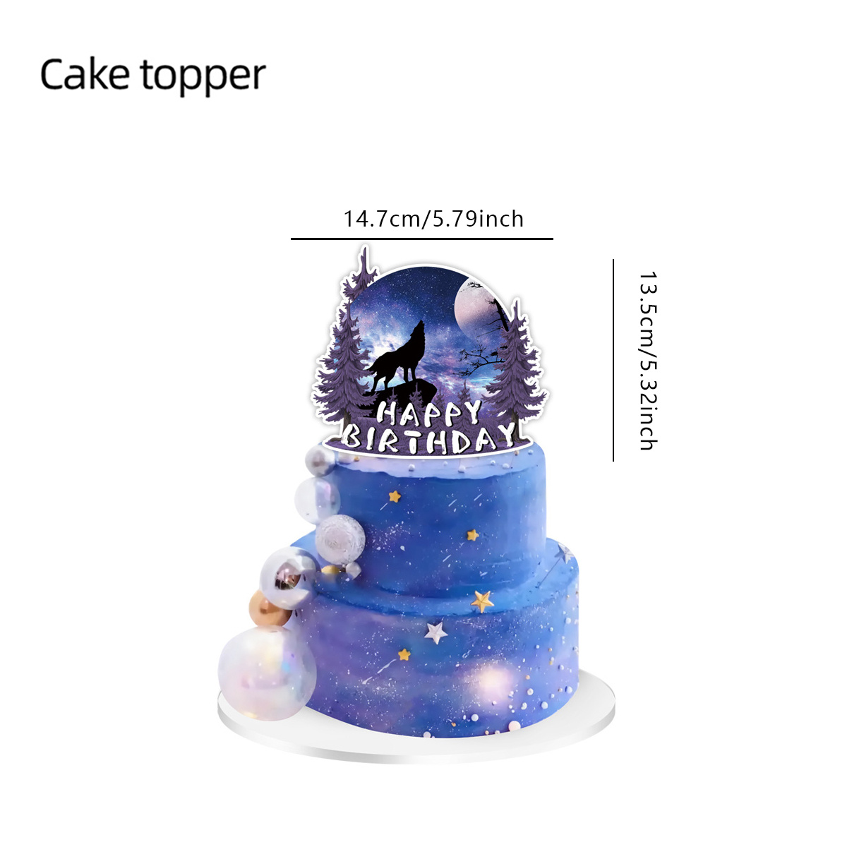 Wolf Wolves Howling Image Birthday Edible Cake Topper Frosting Sheet -  Walmart.com