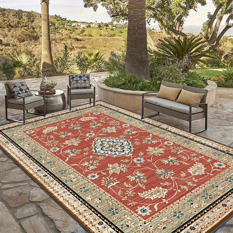 Washable Area Rug Boho Persian Rug Stain Water Resistant - Temu