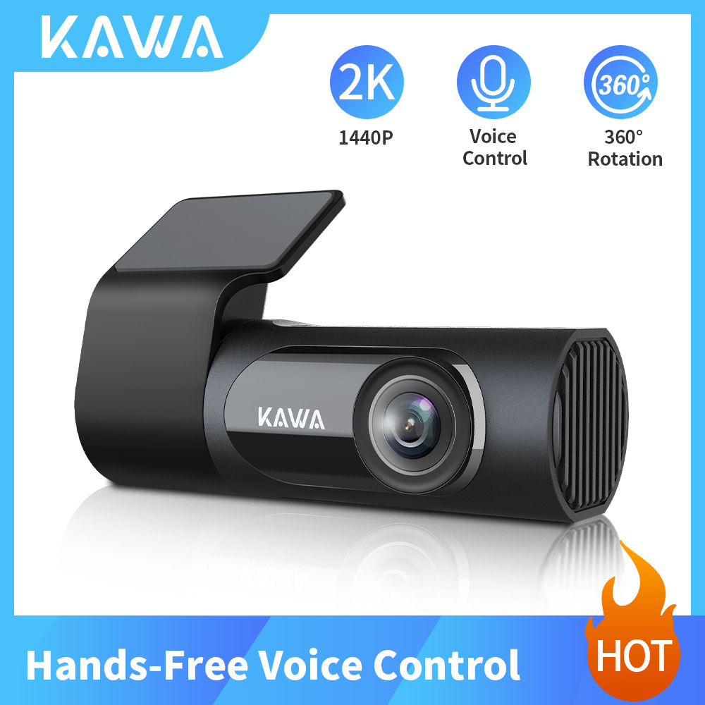 Dash Cam 2k Kawa Wifi Dash Camera Automóviles 1440p Control - Temu