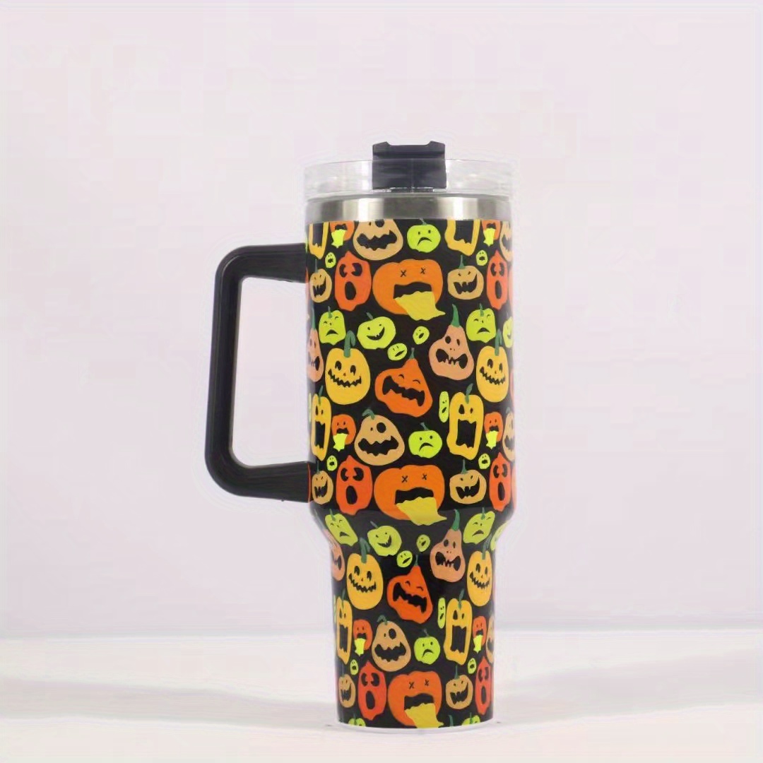 Halloween Tumbler Stainless Steel Thermal Water Bottle With - Temu