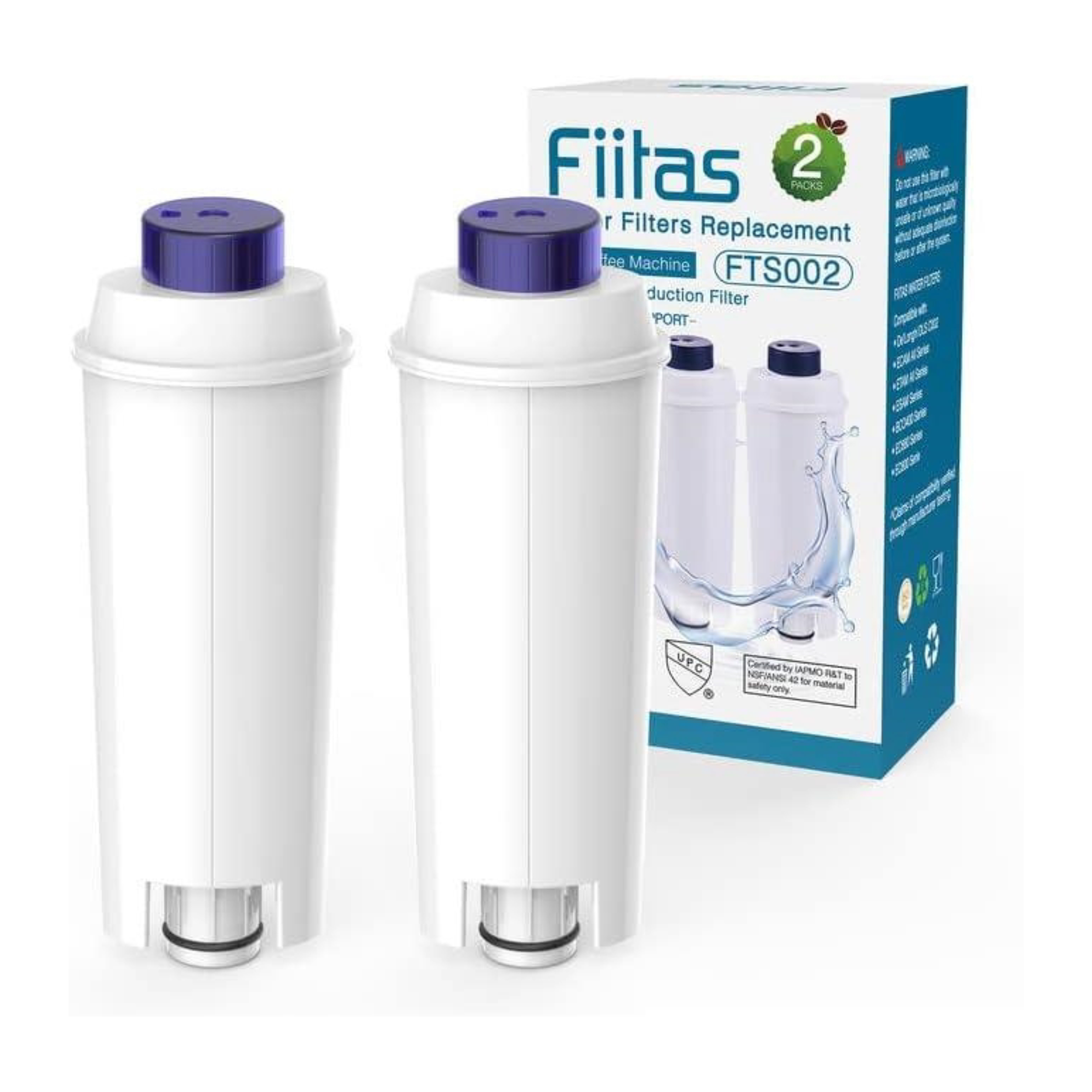 6packs Filtro Agua Cafetera Delonghi Dlsc002 Filtro - Temu