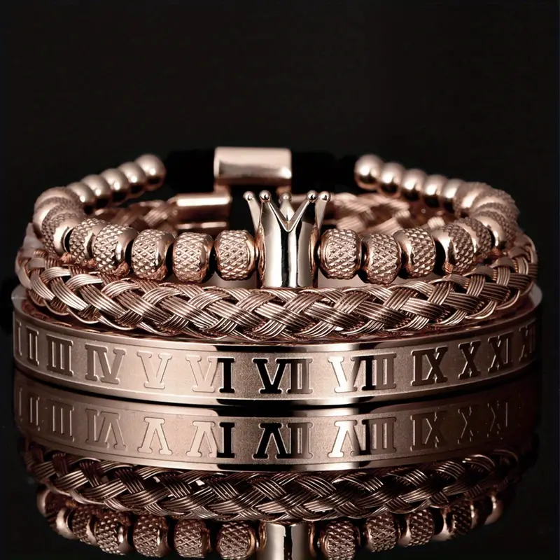 Stainless Steel Bracelets, Mens Roman Bracelet