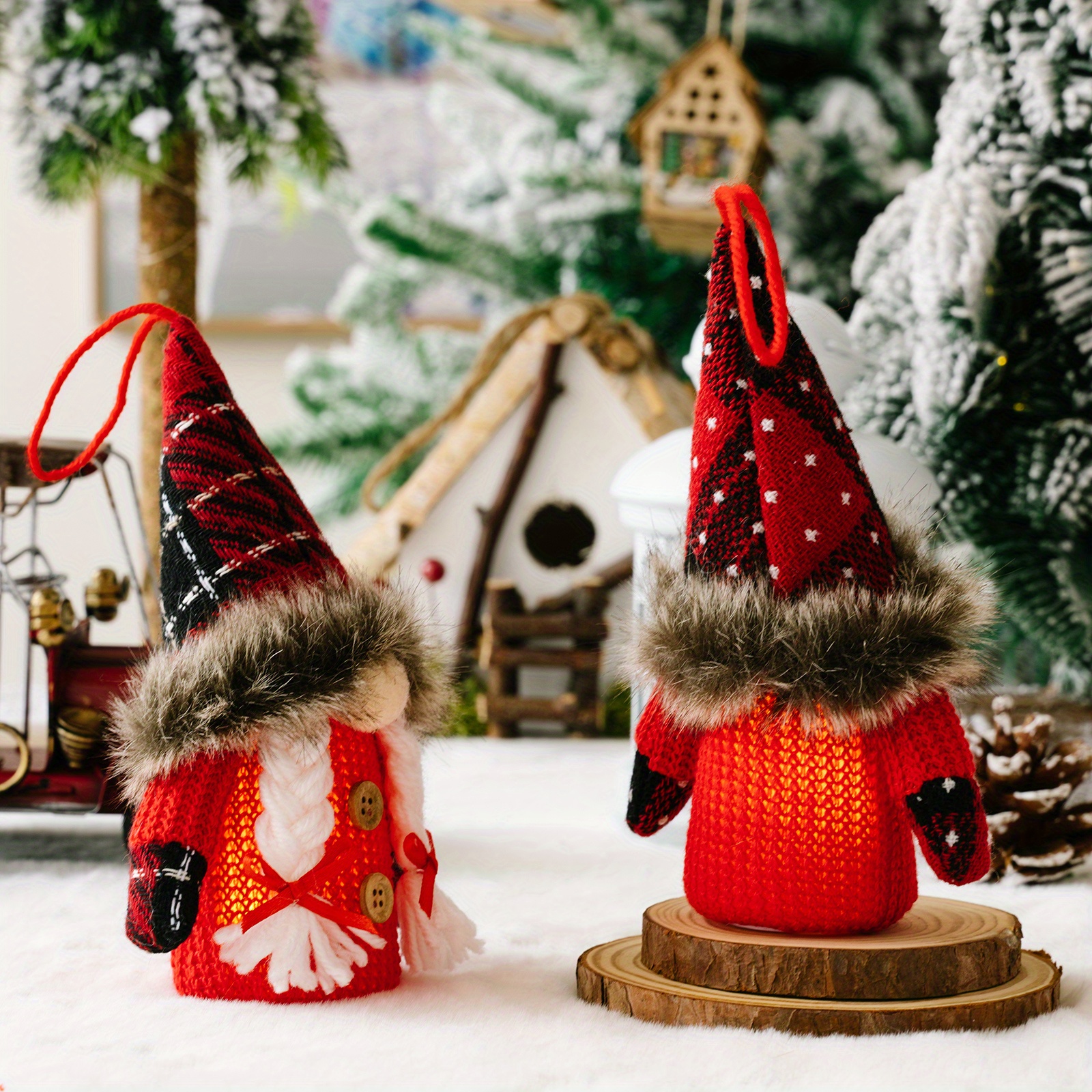 Christmas Gnome Led Light Handmade Swedish Tomte Gnomes - Temu