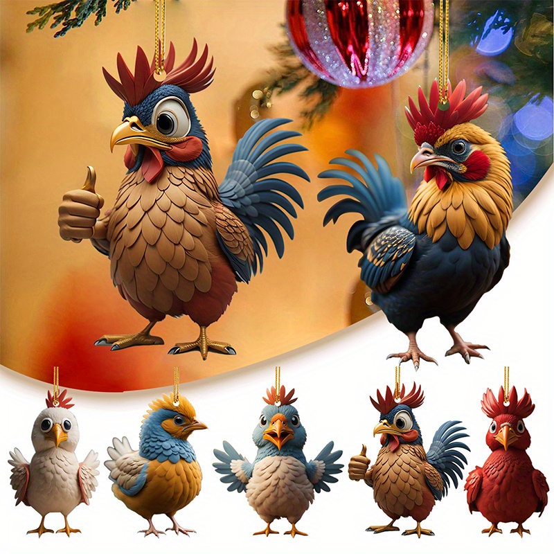 Rooster Edible Cake or Cupcake Topper - Etsy Finland