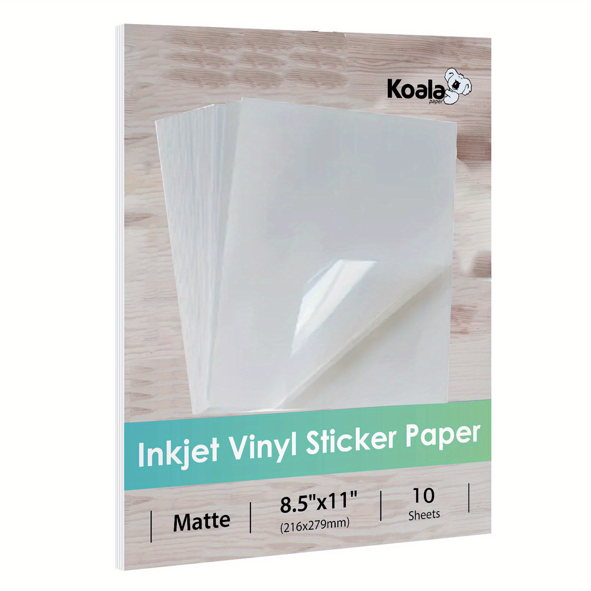 Uinkit Holographic Sticker Paper for Inkjet and Laser Printer 25sheets 8.5x11 Inches Variety Finish Printable Waterproof Vinyl Sticker ,Dries Quickly