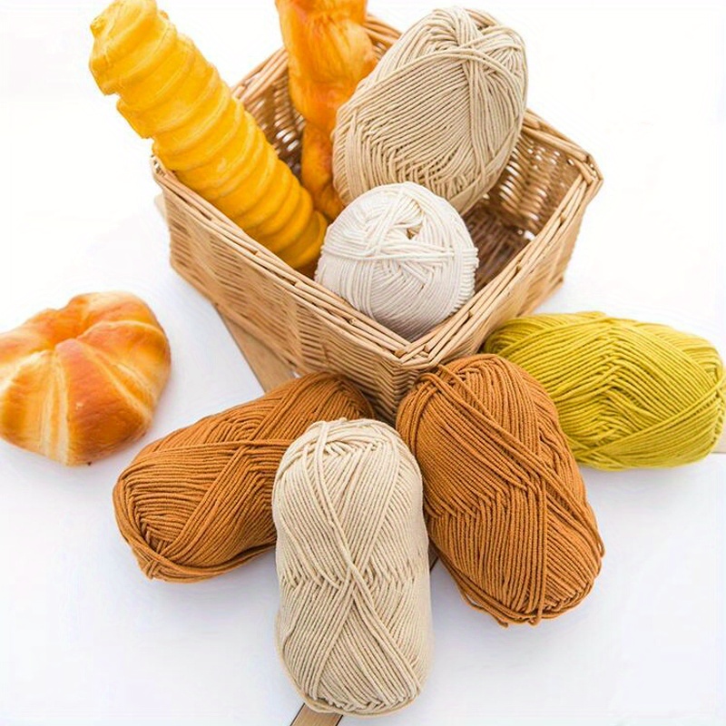 1PCS Yarn for Crocheting,Soft Yarn for Crocheting,Crochet Yarn,Yarn for  Knitting Blankets/Floor MATS/Sofa Cushions/Scarves/Pet Nests(Almond)